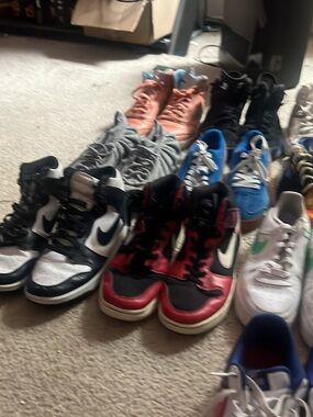 Kids Blue Suede Sneakers - Unbranded $320 for all or $25 dollars each shoe